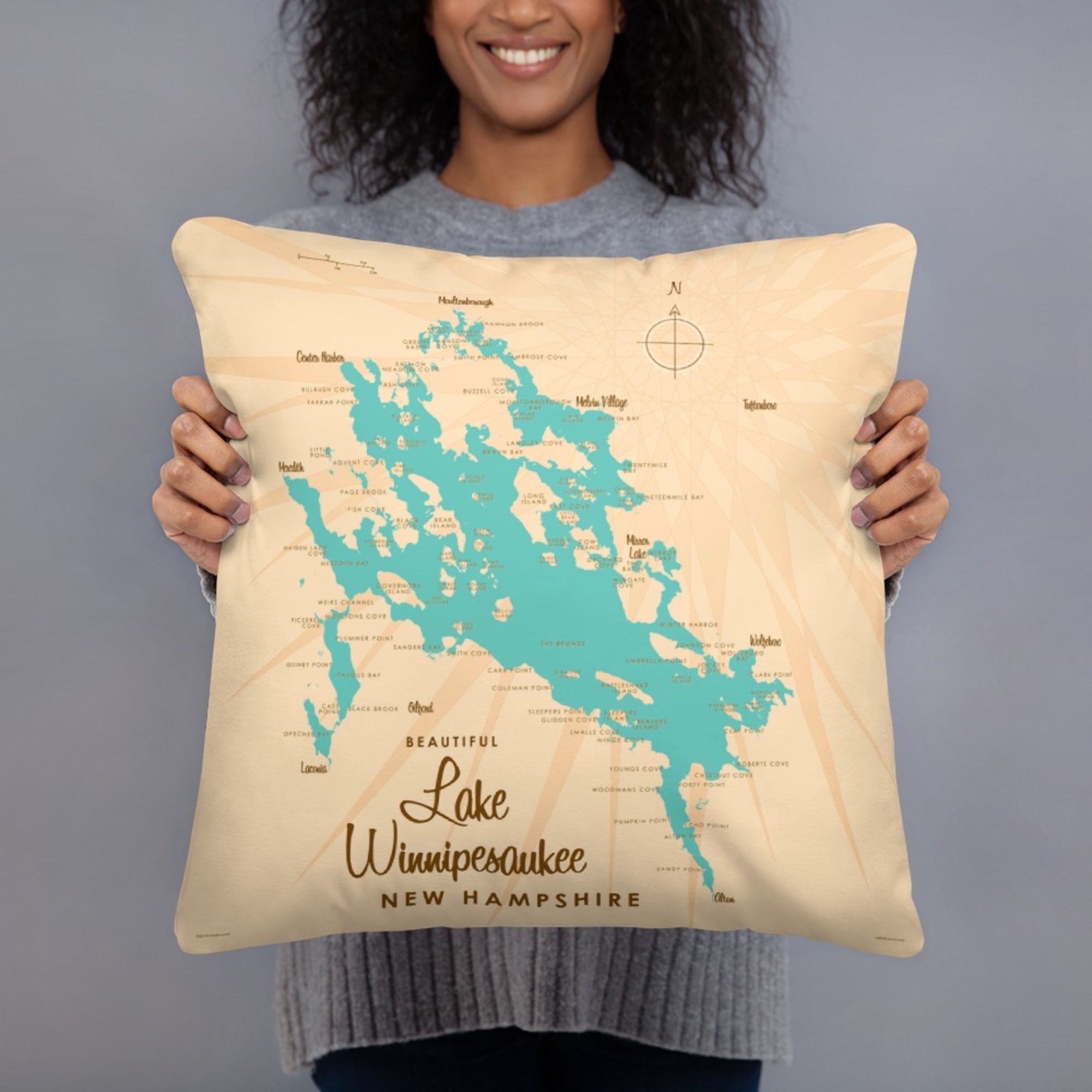 Lake Winnipesaukee New Hampshire Pillow