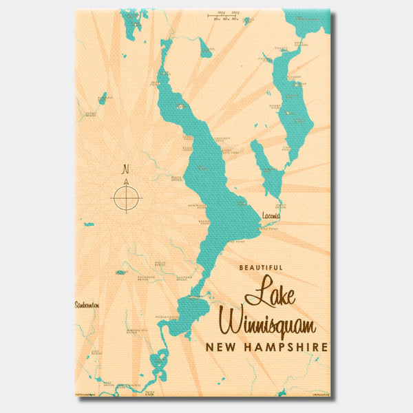 Lake Winnisquam New Hampshire, Canvas Print
