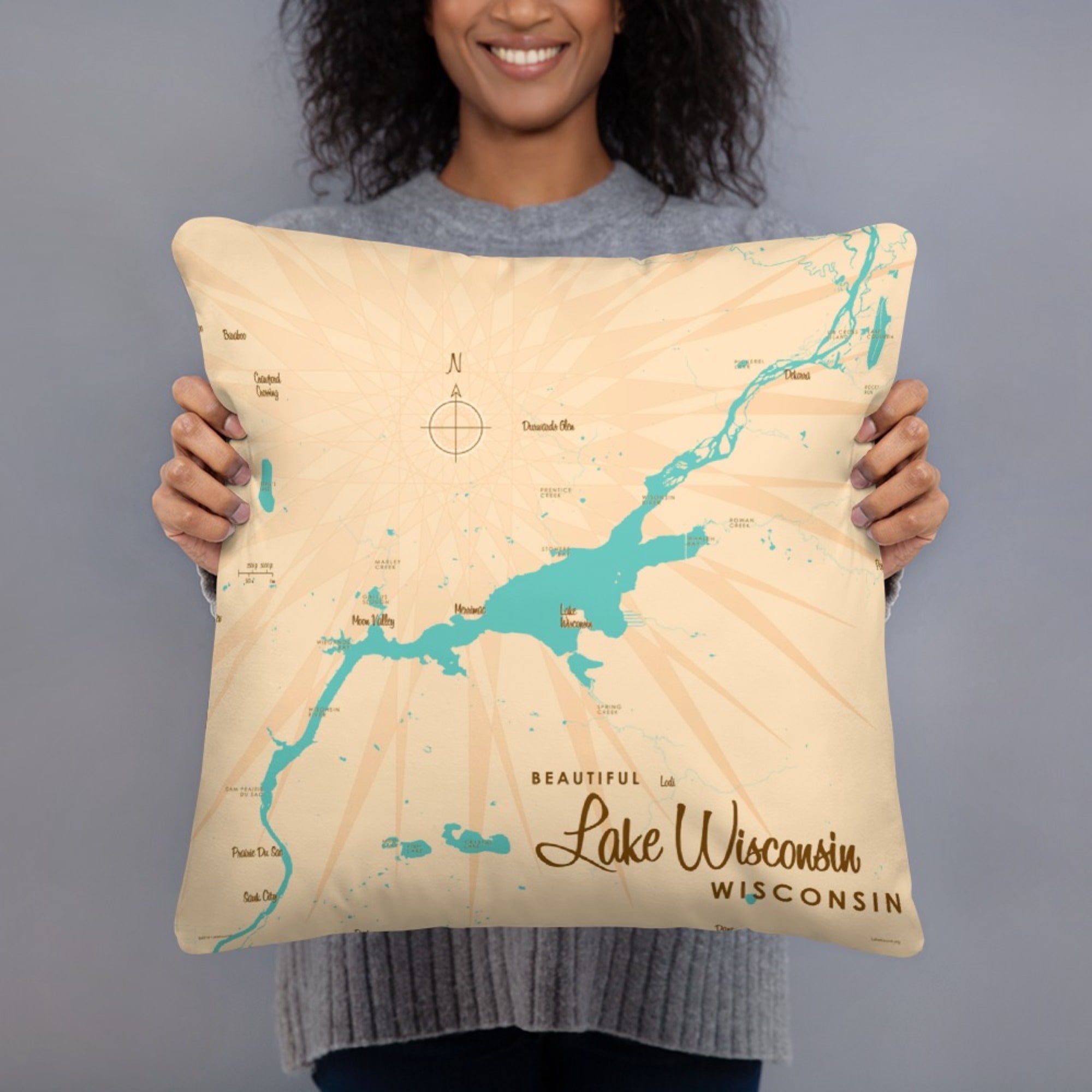 Lake Wisconsin Wisconsin Pillow