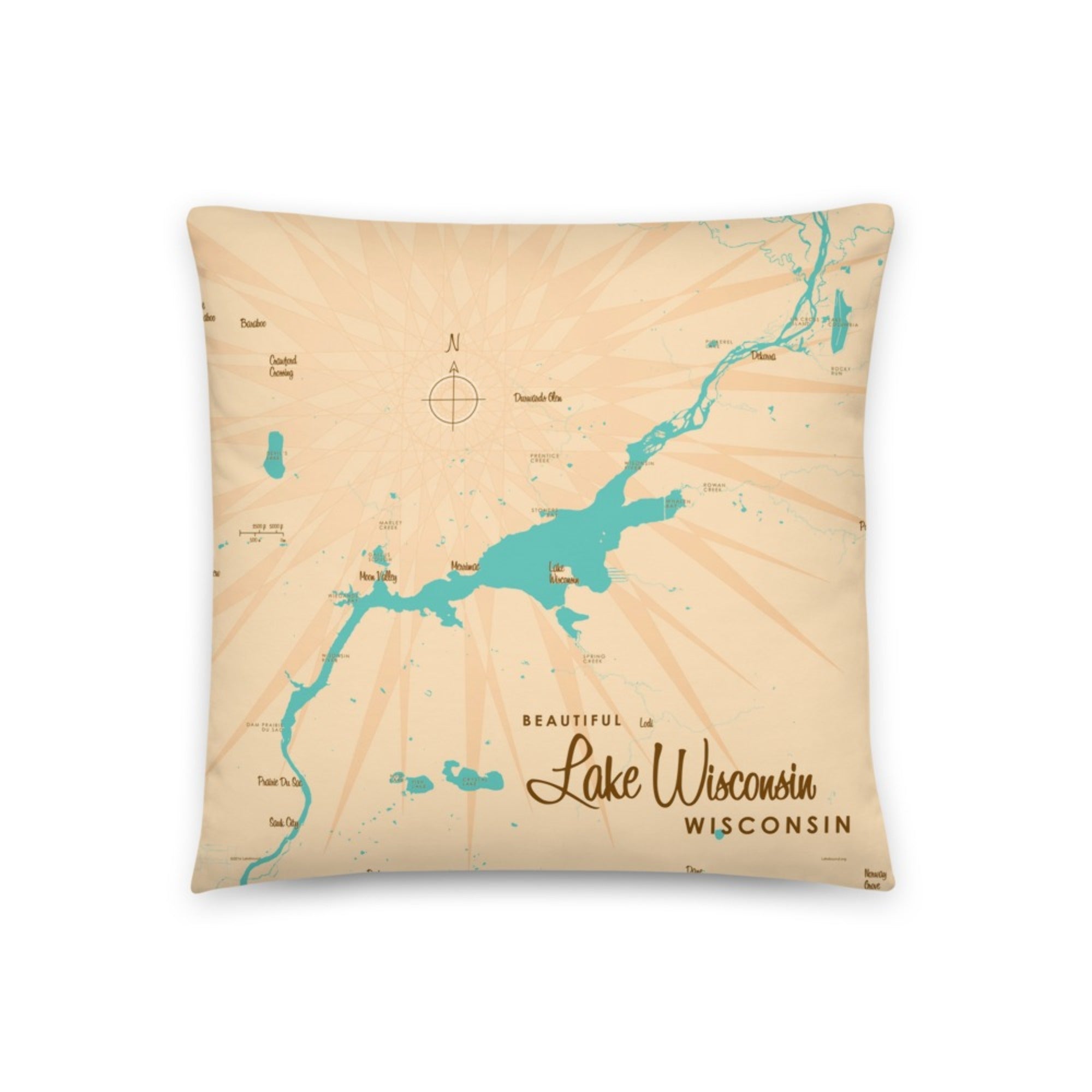 Lake Wisconsin Wisconsin Pillow