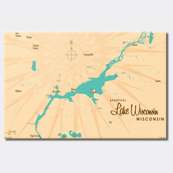 Lake Wisconsin Wisconsin, Canvas Print