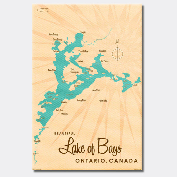 Lake of Bays Ontario Canada, Canvas Print