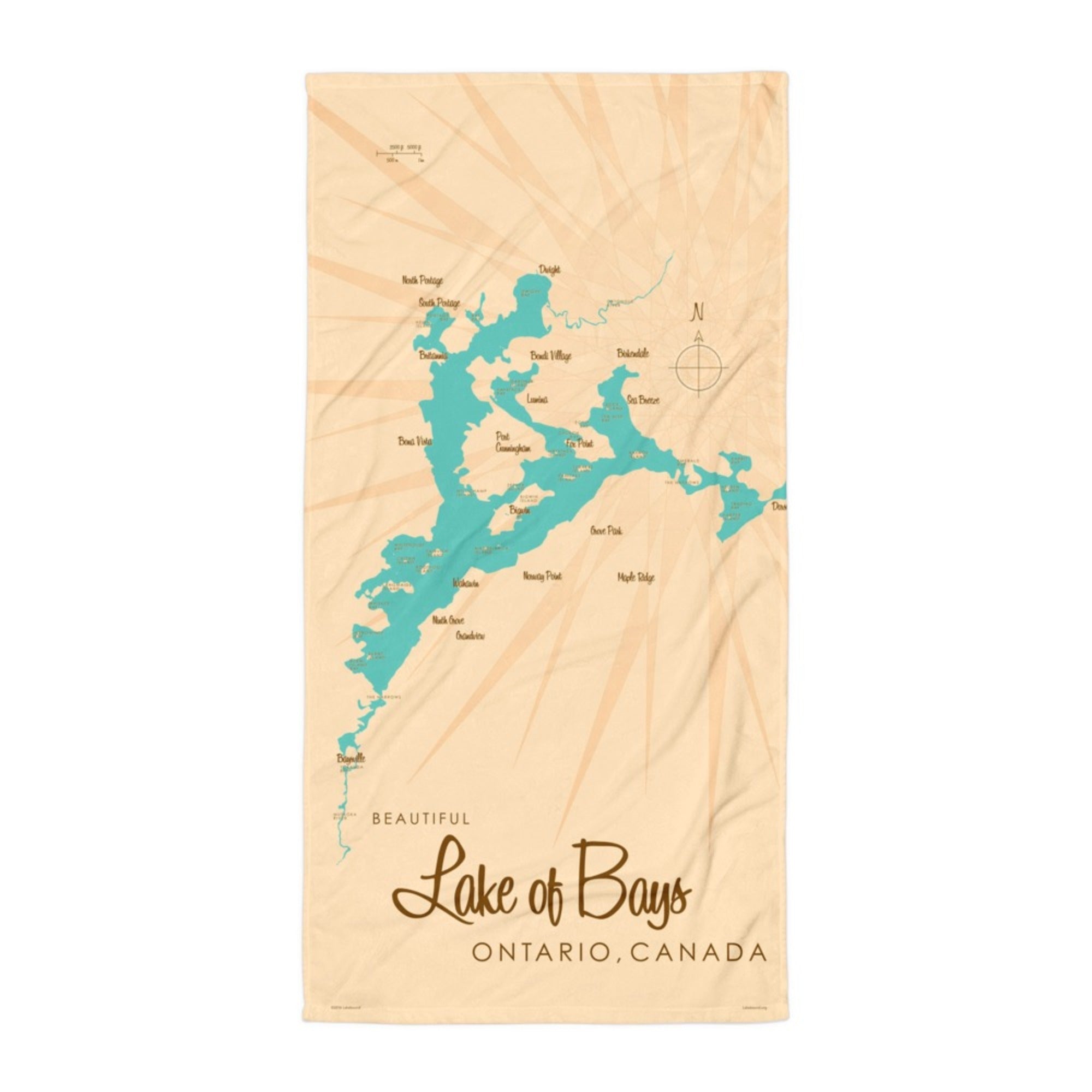 Lake of Bays Ontario Canada Beach Towel