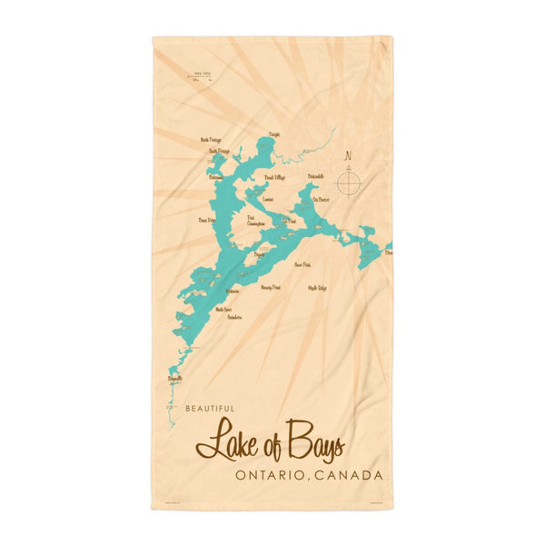 Lake of Bays Ontario Canada Beach Towel