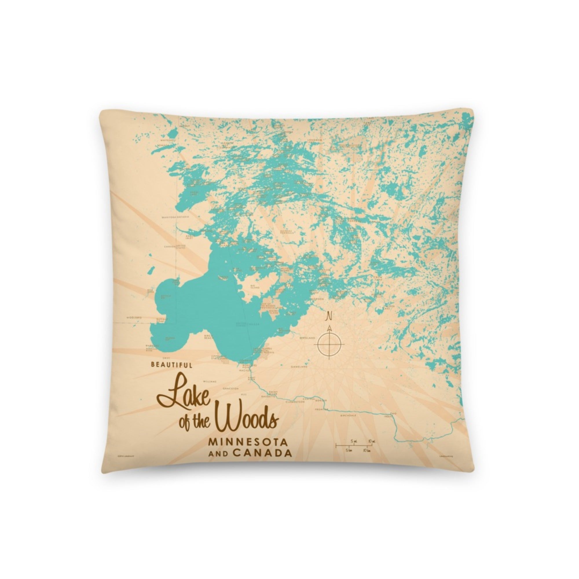 Lake of the Woods Minnesota Pillow