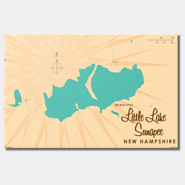 Little Lake Sunapee New Hampshire, Canvas Print