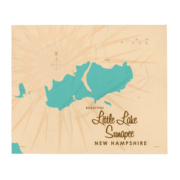 Little Lake Sunapee New Hampshire Throw Blanket