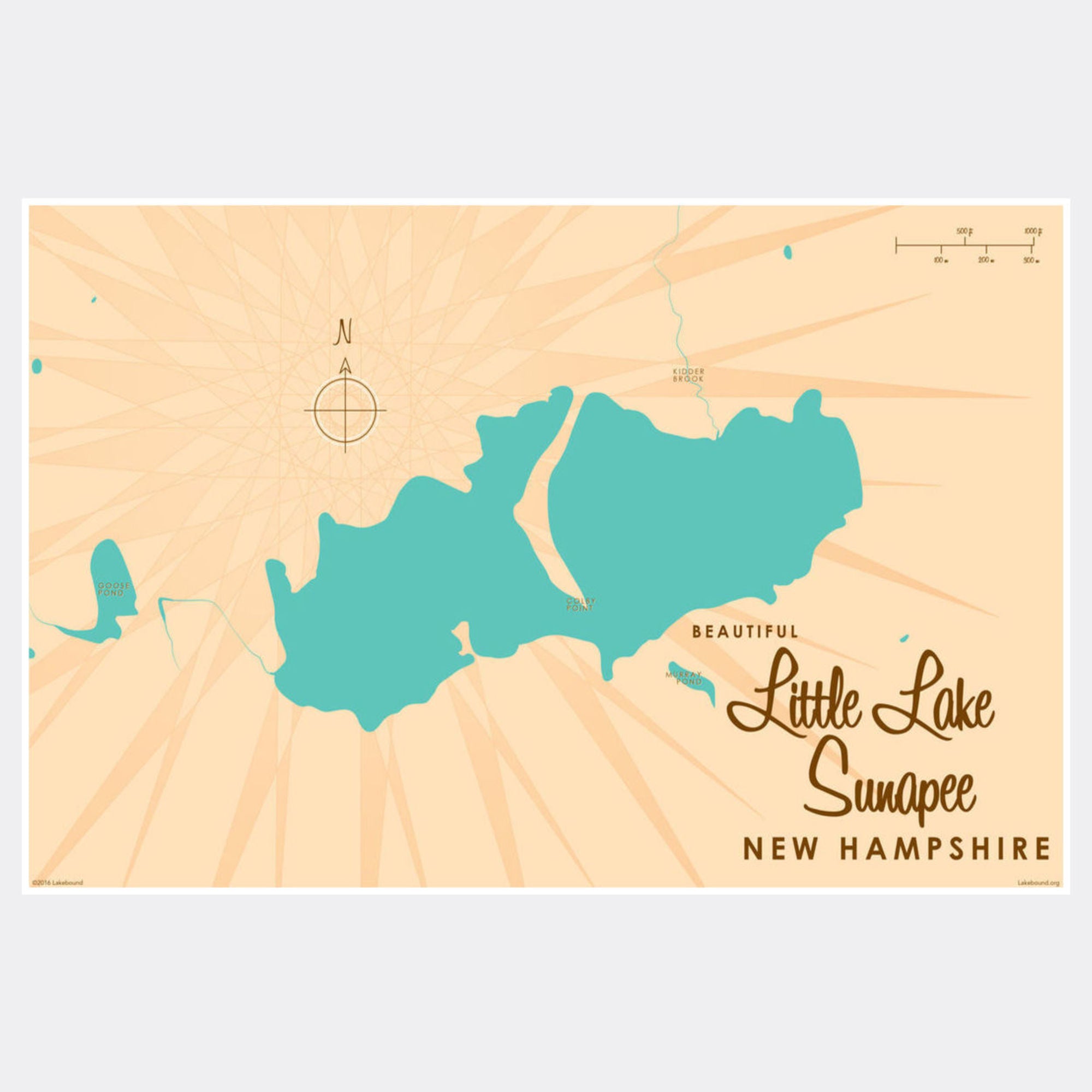 Little Lake Sunapee New Hampshire, Paper Print