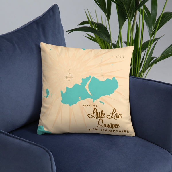 Little Lake Sunapee New Hampshire Pillow