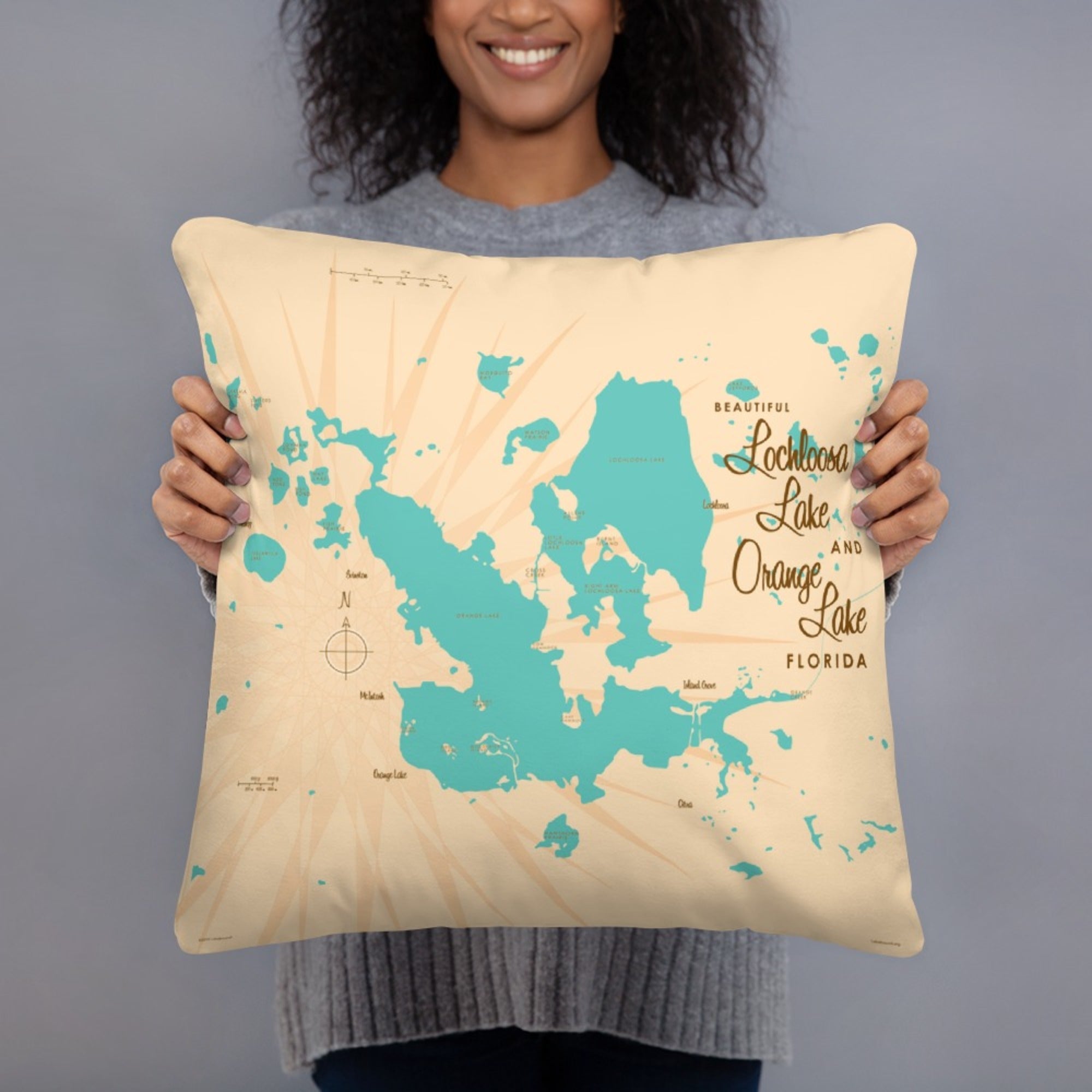 Lochloosa & Orange Lakes Florida Pillow