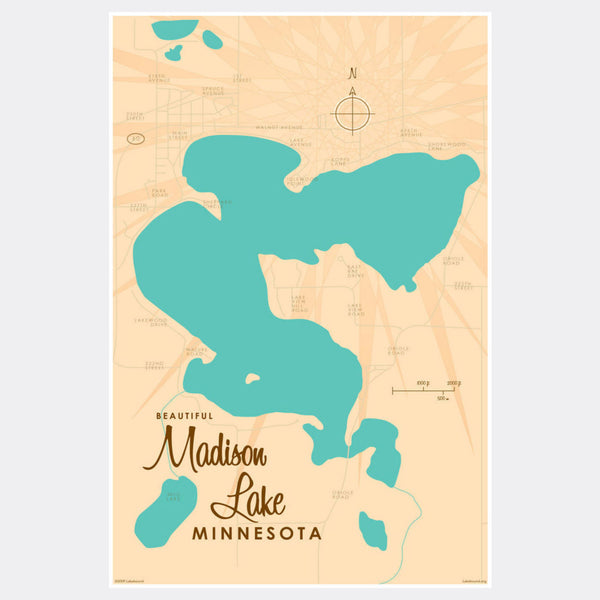 Madison Lake Minnesota, Paper Print