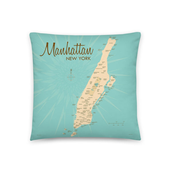 Manhattan New York Pillow