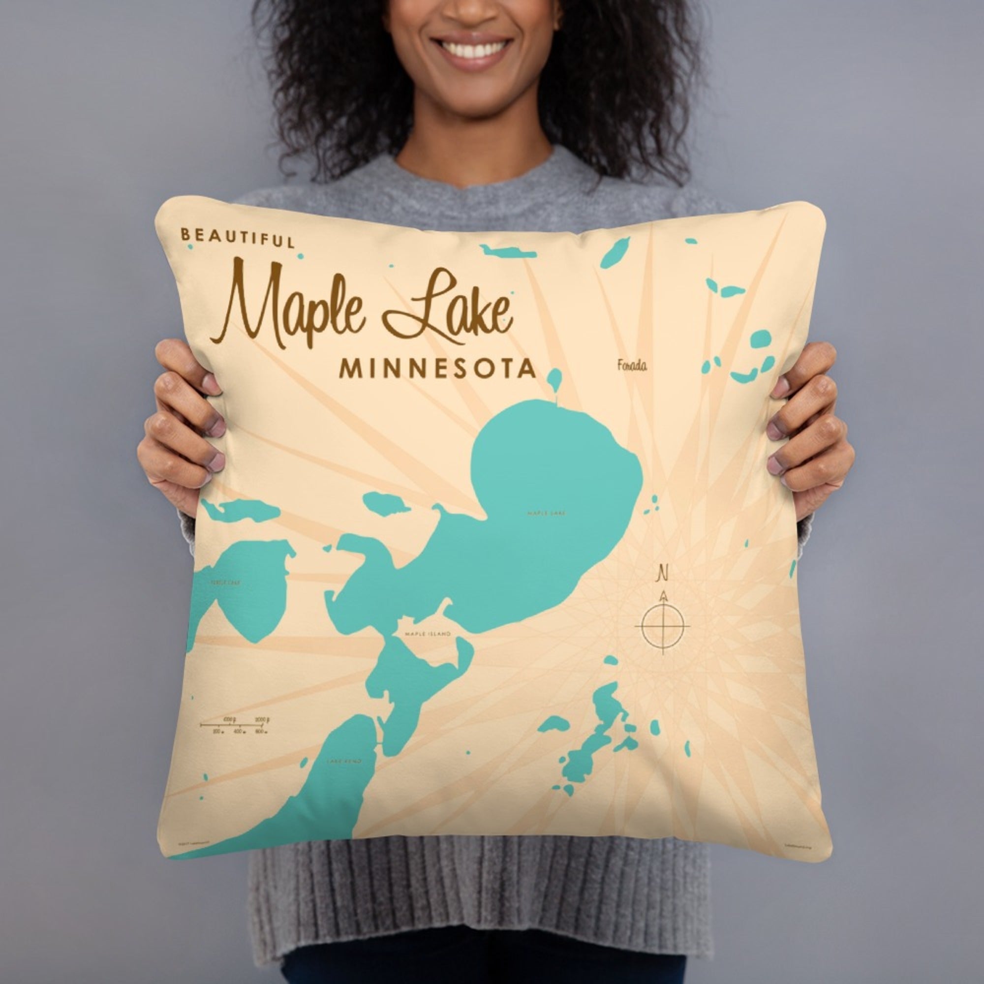Maple Lake Minnesota Pillow