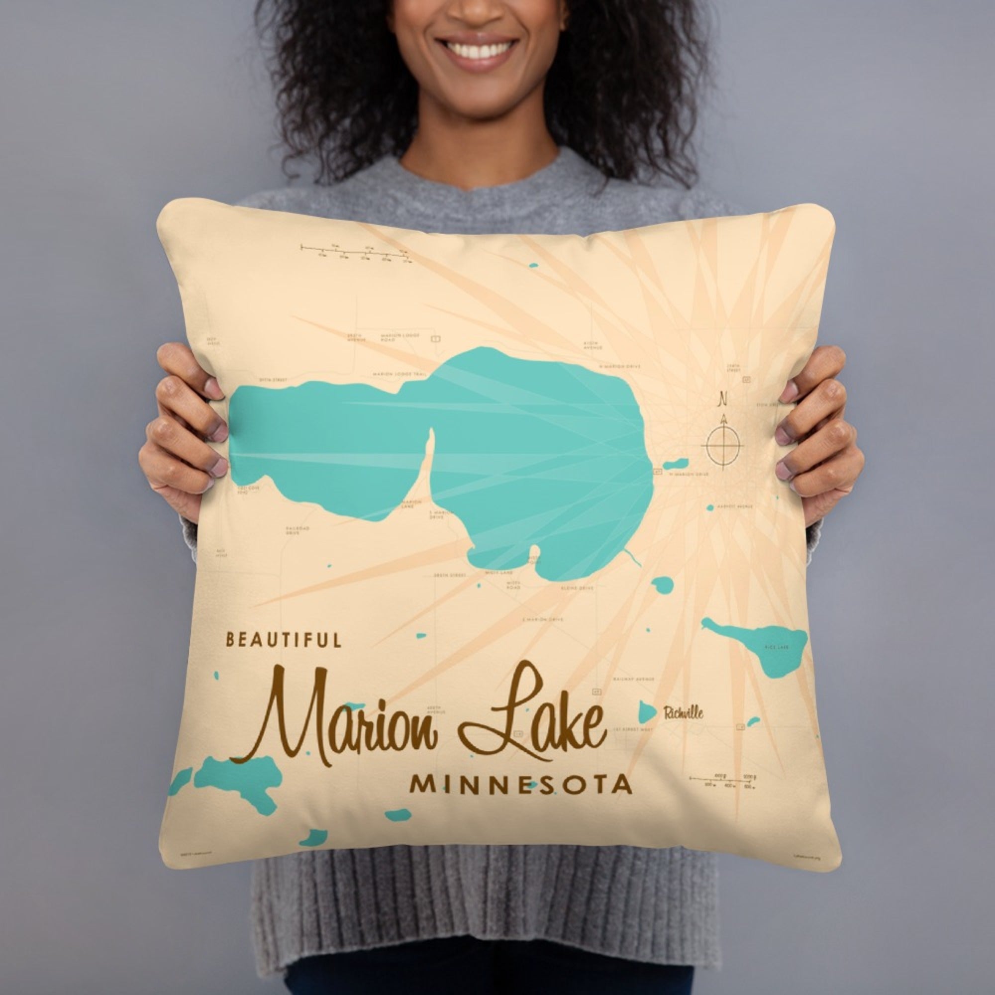 Marion Lake Minnesota Pillow
