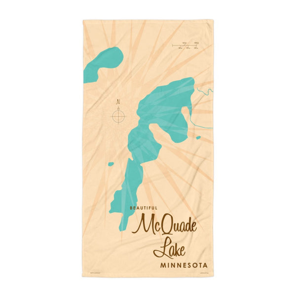 McQuade Lake Minnesota Beach Towel