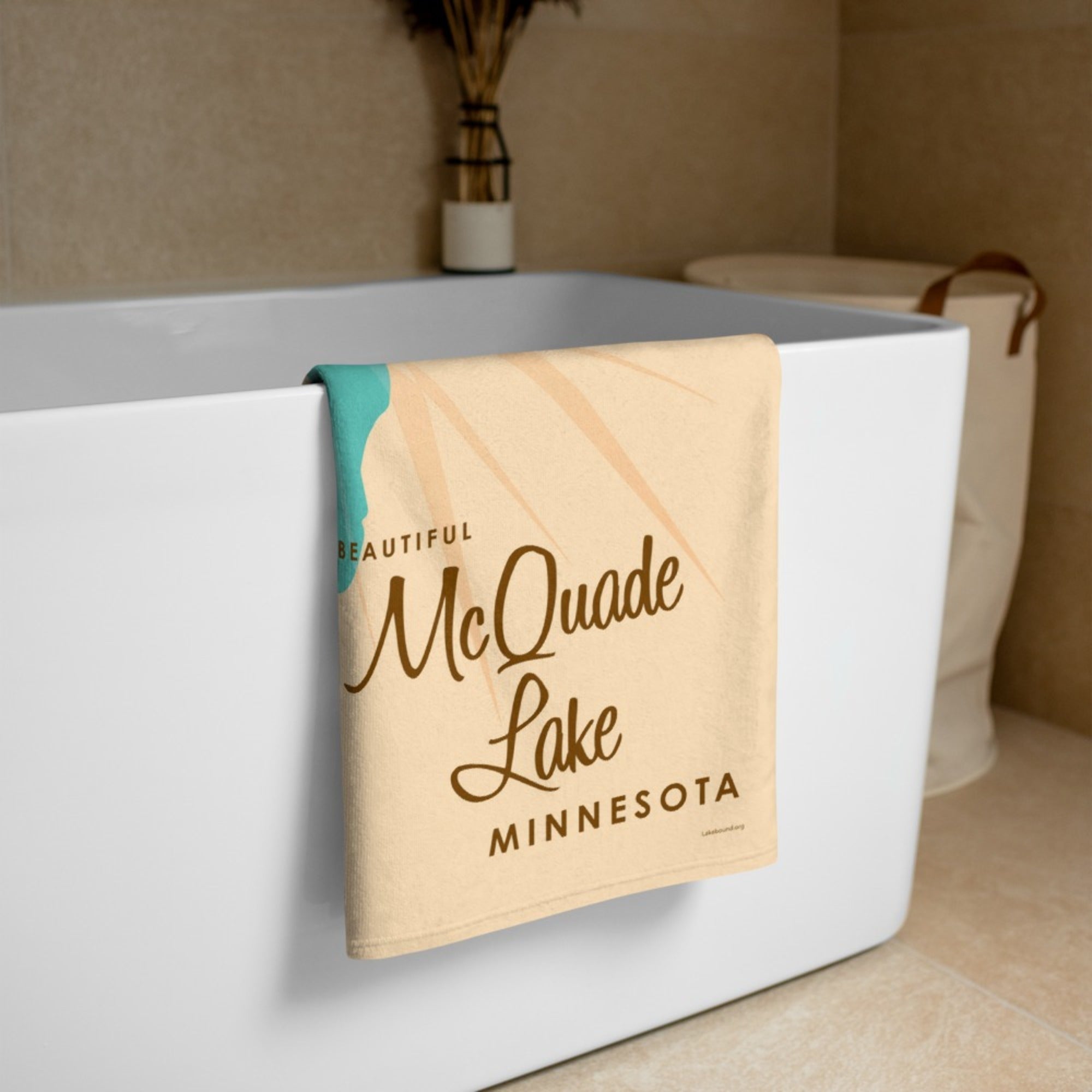 McQuade Lake Minnesota Beach Towel