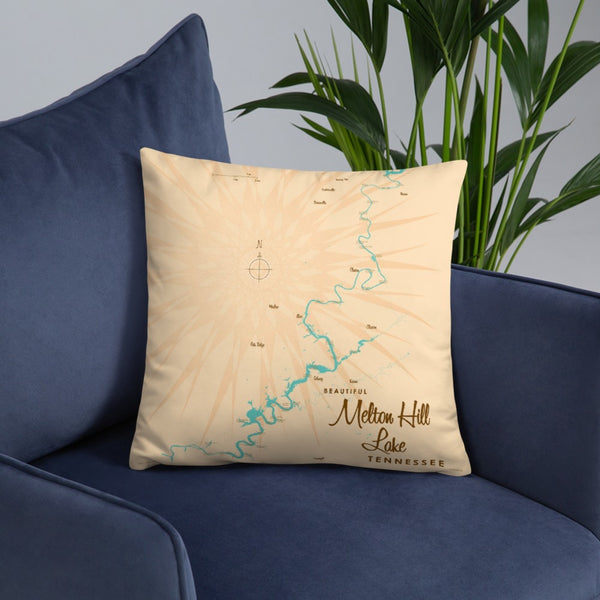 Melton Hill Lake Tennessee Pillow