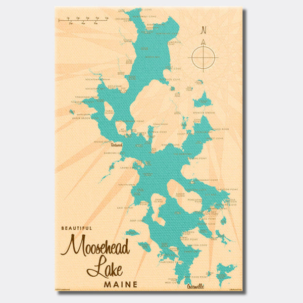 Moosehead Lake Maine, Canvas Print