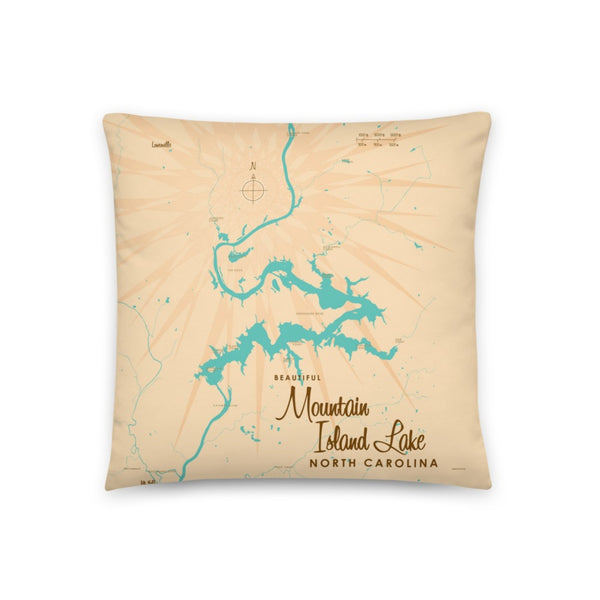 Mountain Island Lake North Carolina Pillow