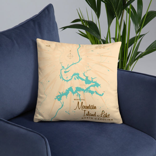 Mountain Island Lake North Carolina Pillow