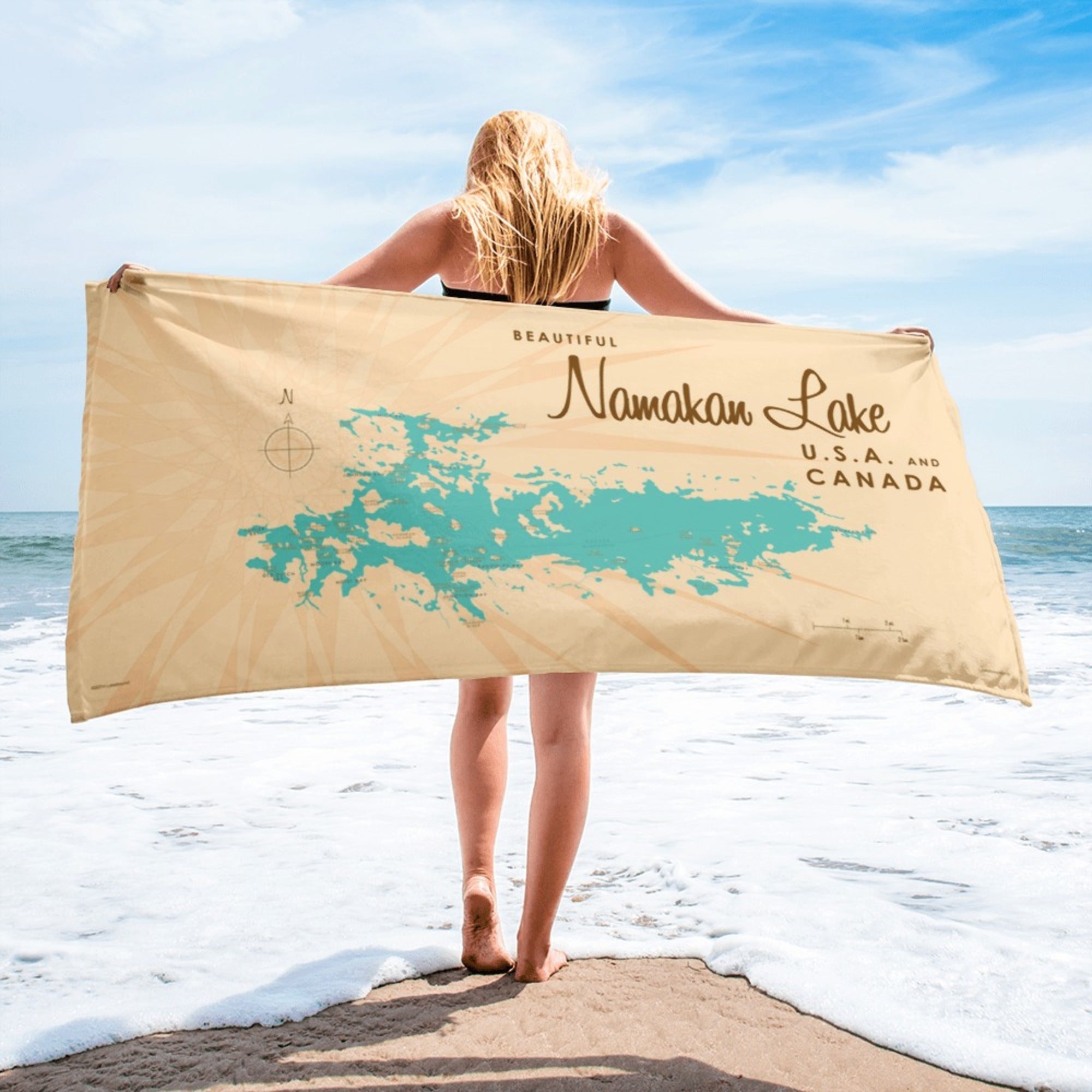 Namakan Lake Minnesota Beach Towel