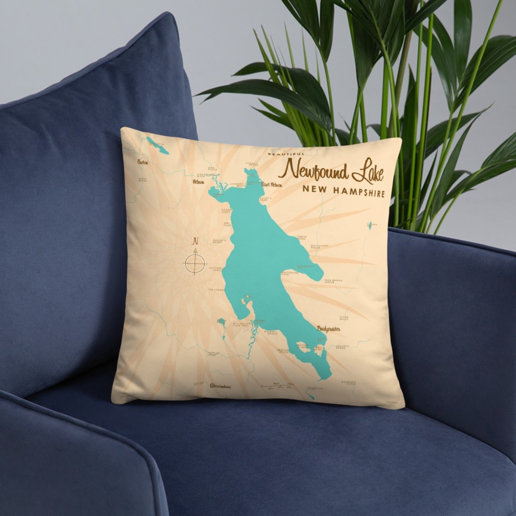 Newfound Lake New Hampshire Pillow