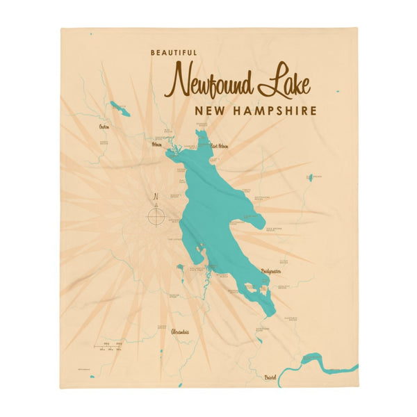 Newfound Lake New Hampshire Throw Blanket