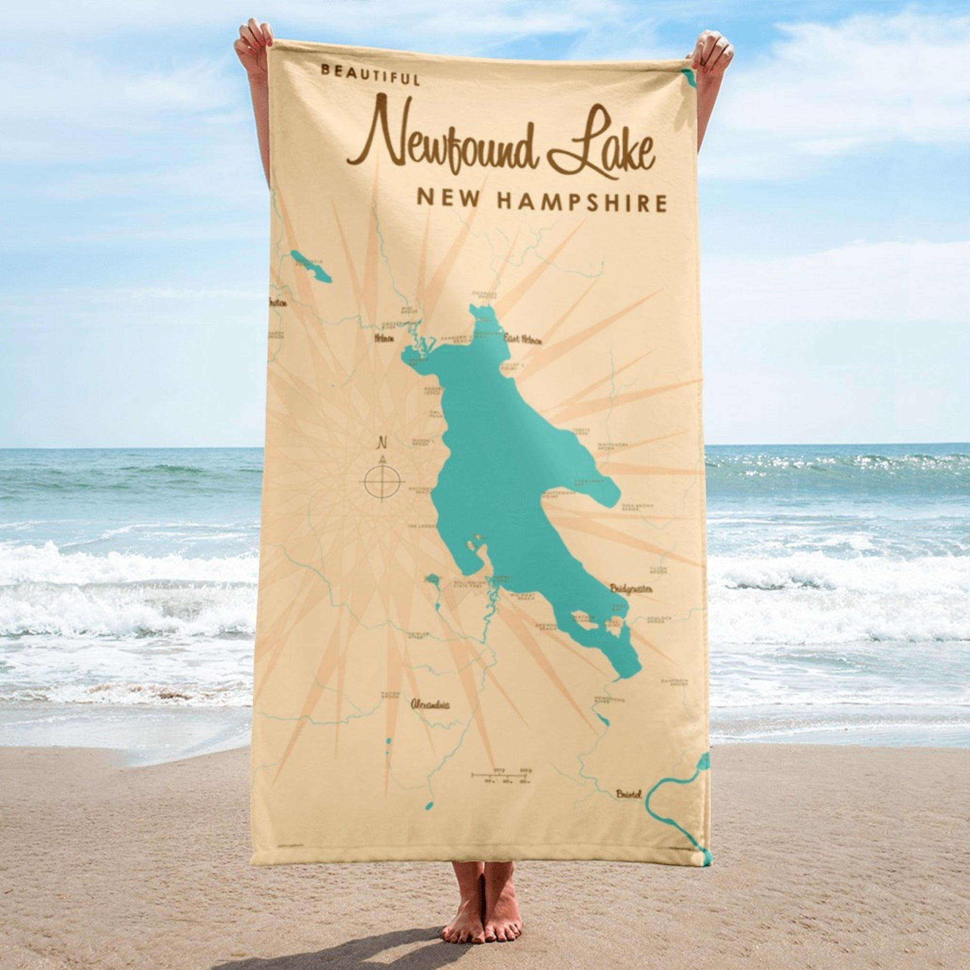 Newfound Lake New Hampshire Beach Towel