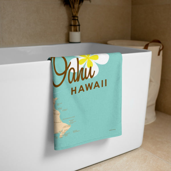 Oahu Hawaii Beach Towel