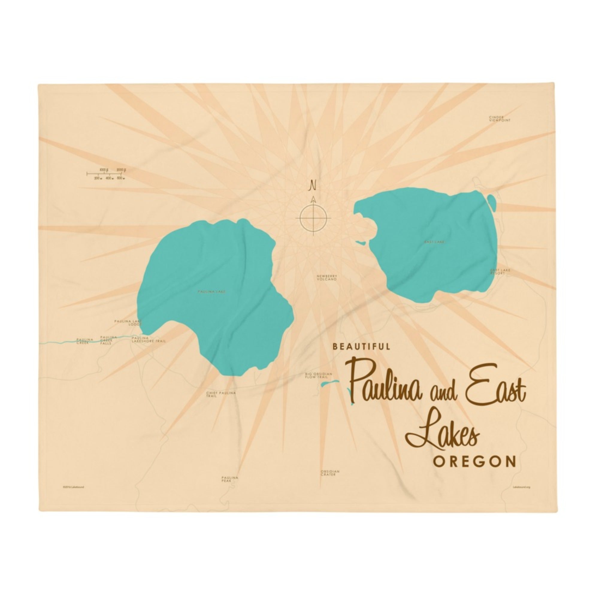 Paulina & East Lakes Oregon Throw Blanket