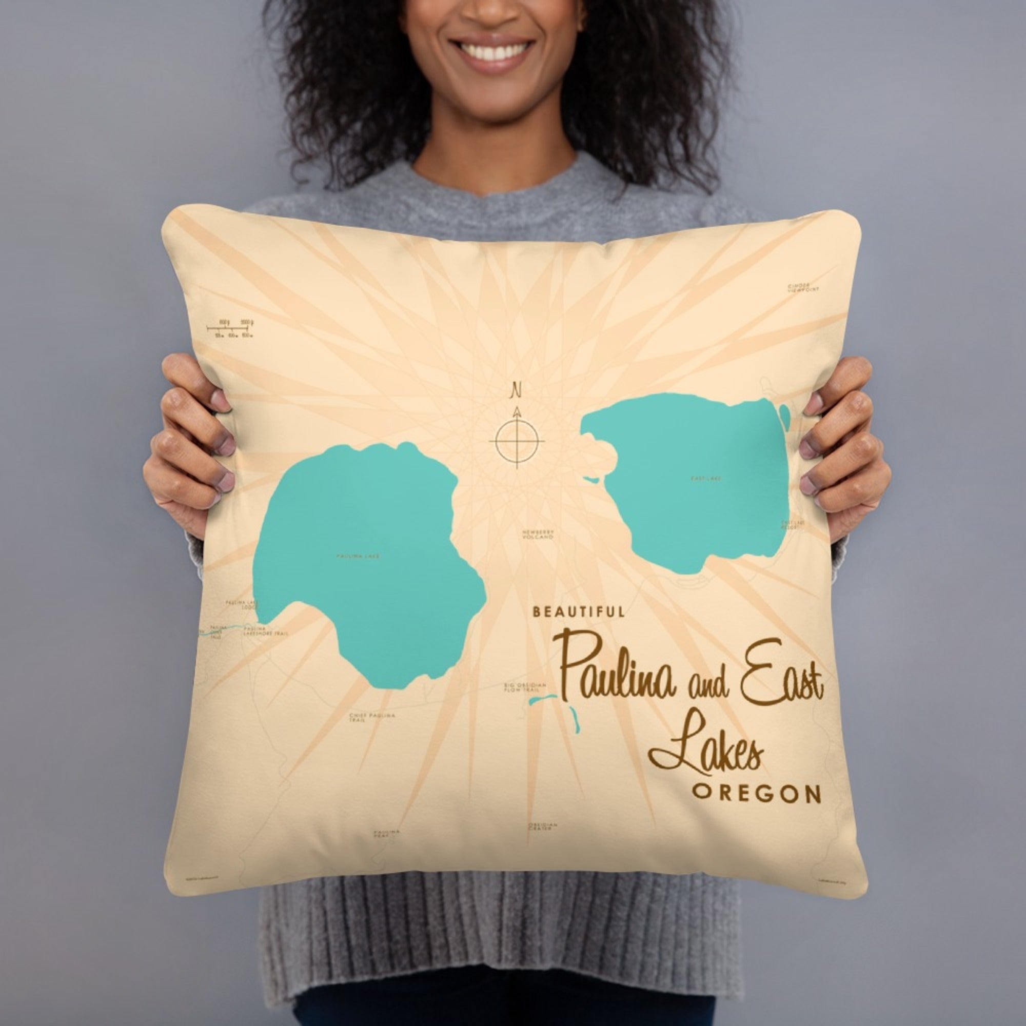 Paulina & East Lakes Oregon Pillow