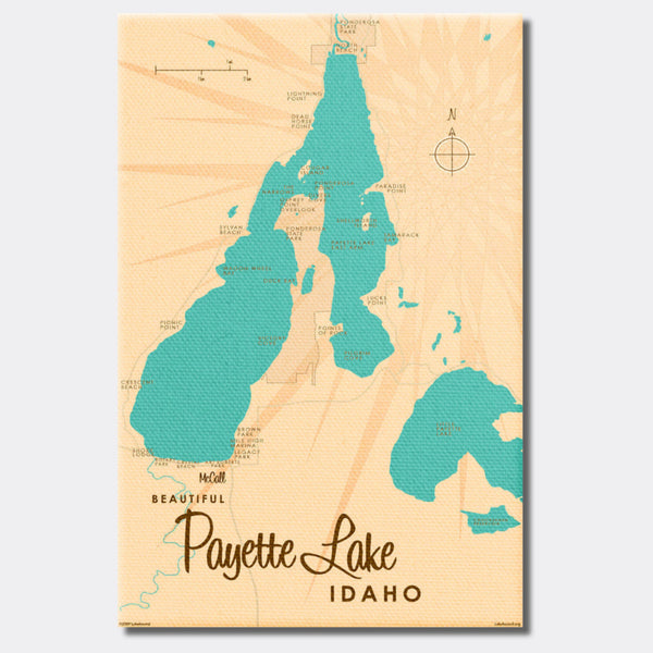 Payette Lake Idaho, Canvas Print