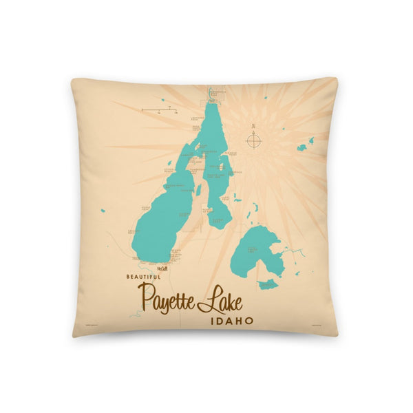 Payette Lake Idaho Pillow