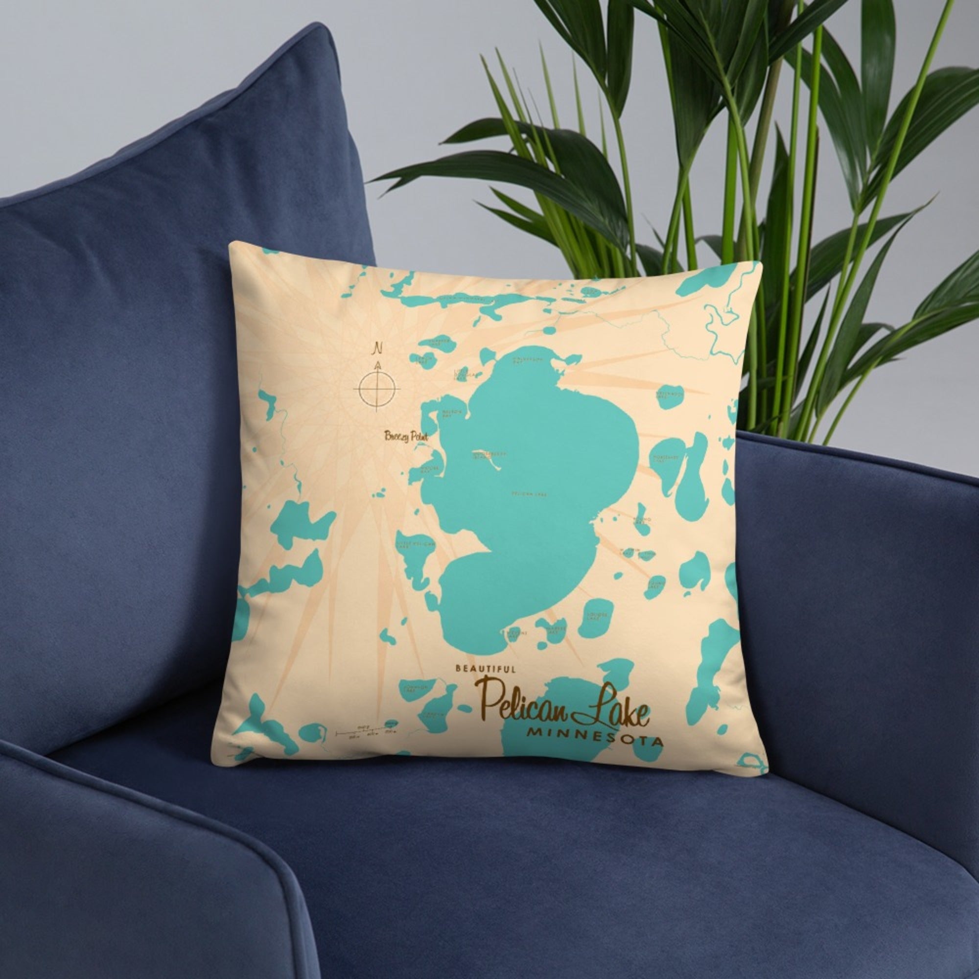 Pelican Lake Minnesota (Crow Wing County)  Pillow