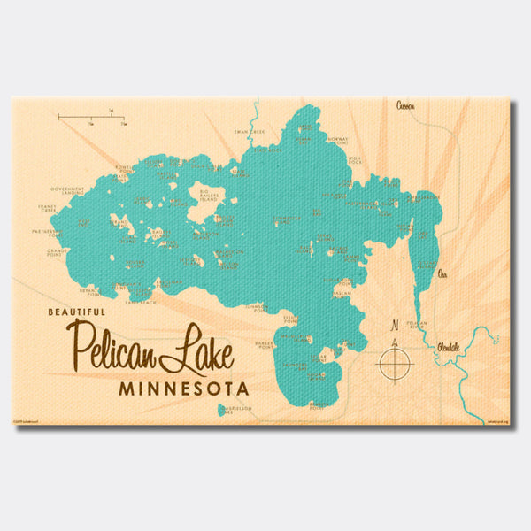 Pelican Lake Minnesota (St. Louis County) , Canvas Print