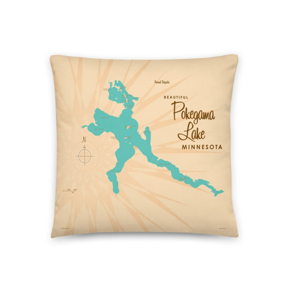 Pokegama Lake Minnesota Pillow