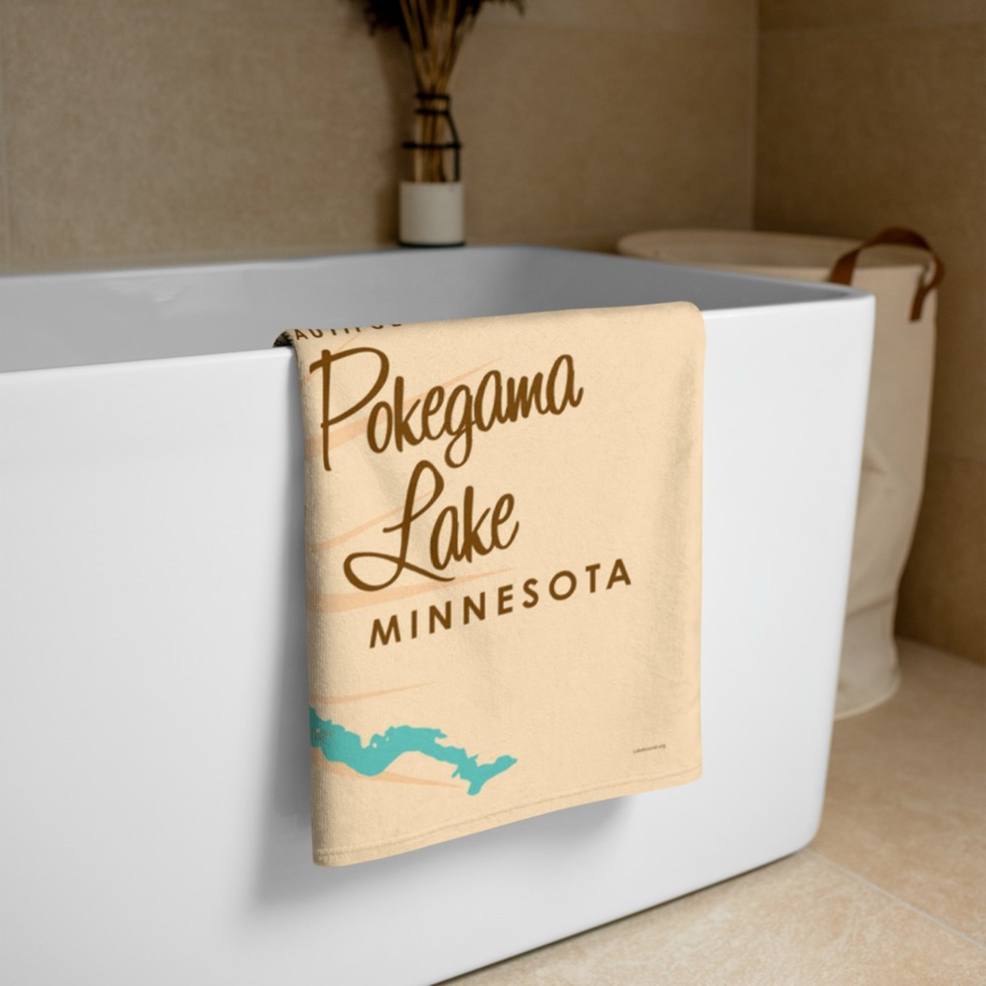 Pokegama Lake Minnesota Beach Towel