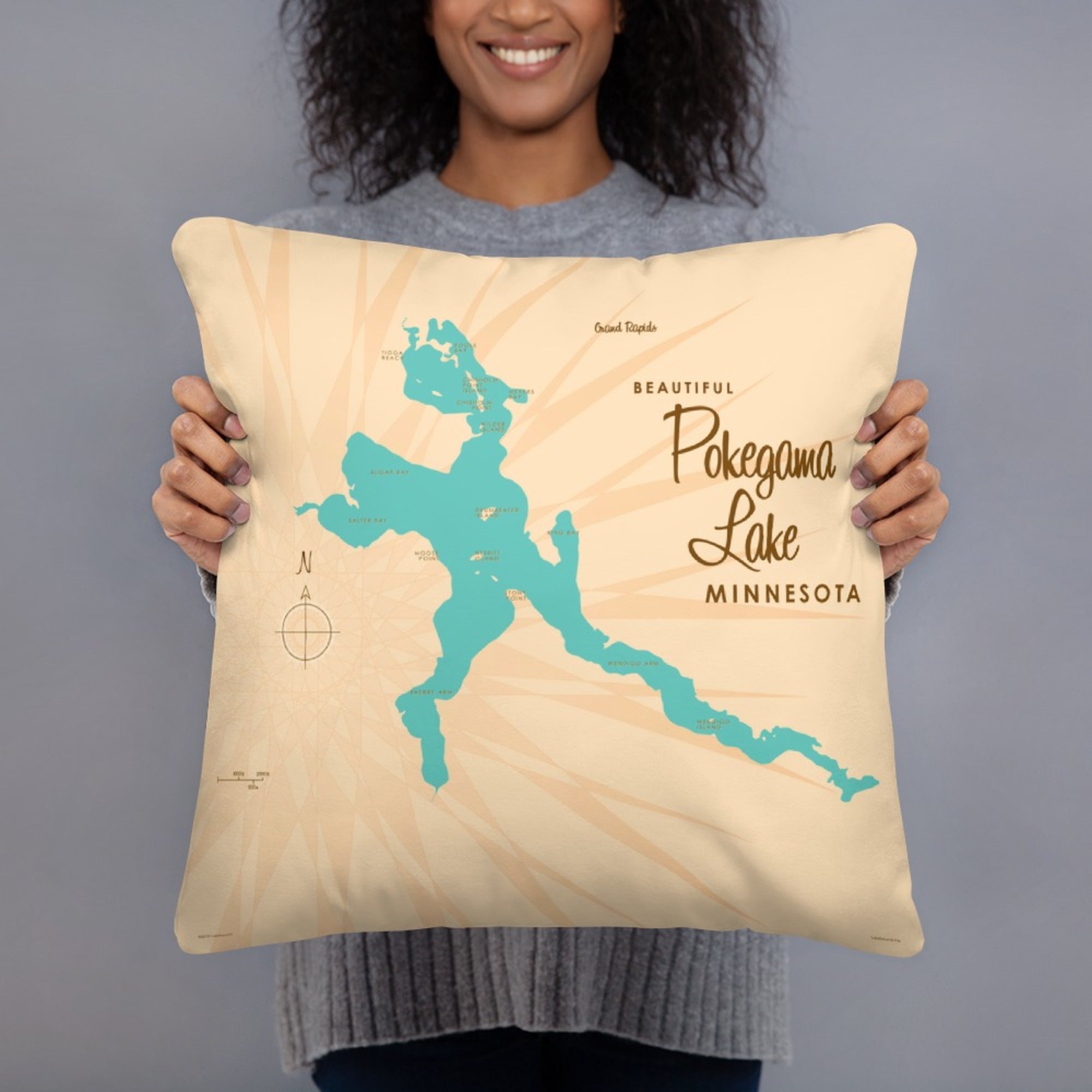 Pokegama Lake Minnesota Pillow