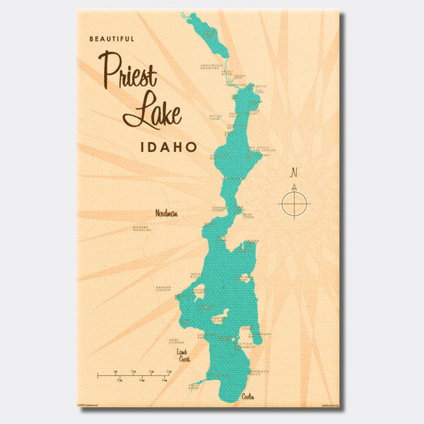 Priest Lake Idaho, Canvas Print