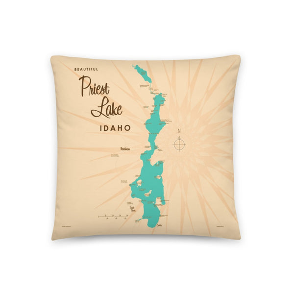 Priest Lake Idaho Pillow