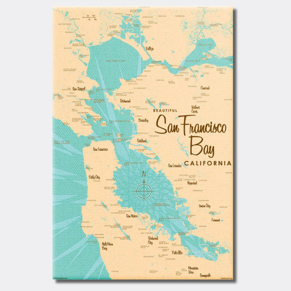 San Francisco Bay California, Canvas Print