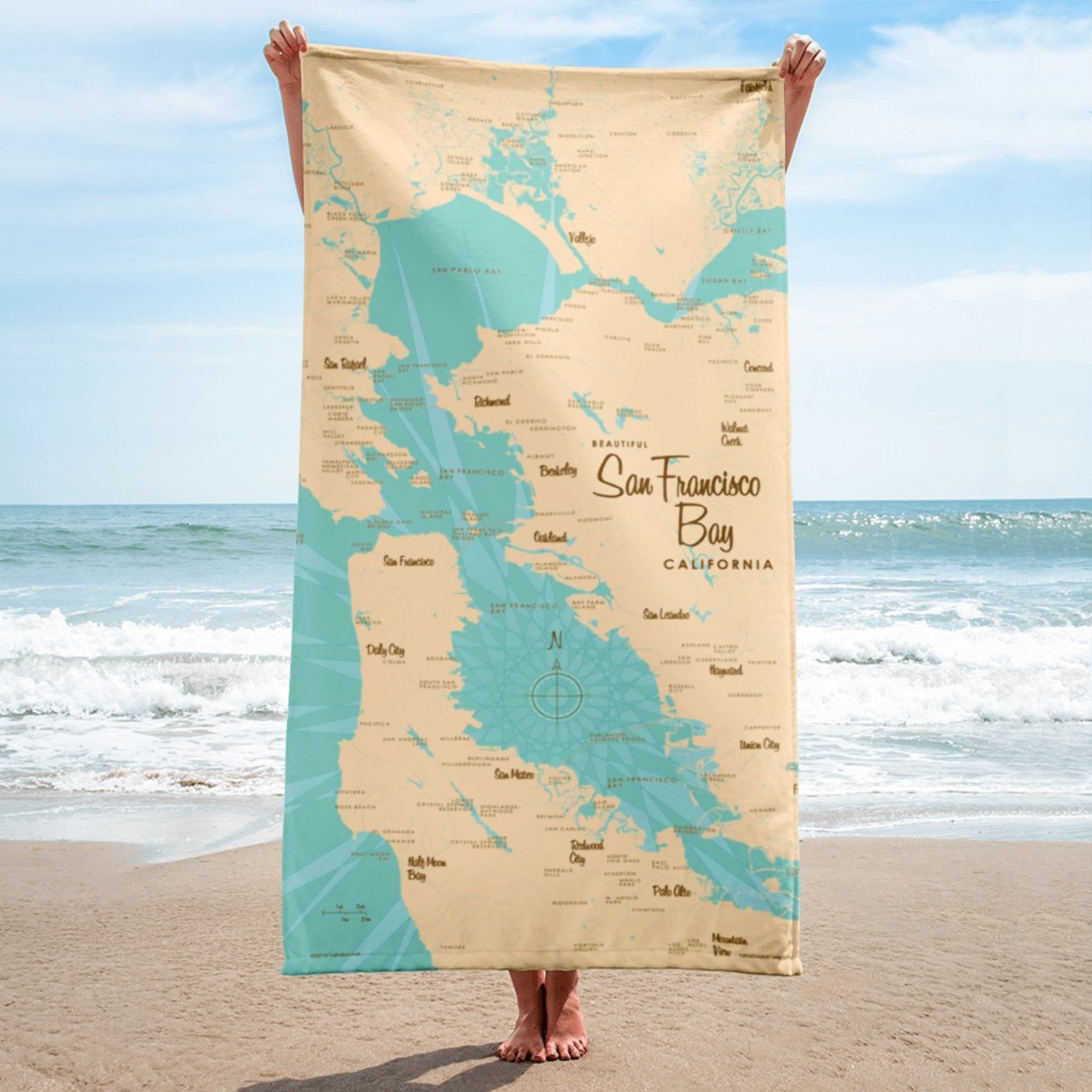 San Francisco Bay California Beach Towel
