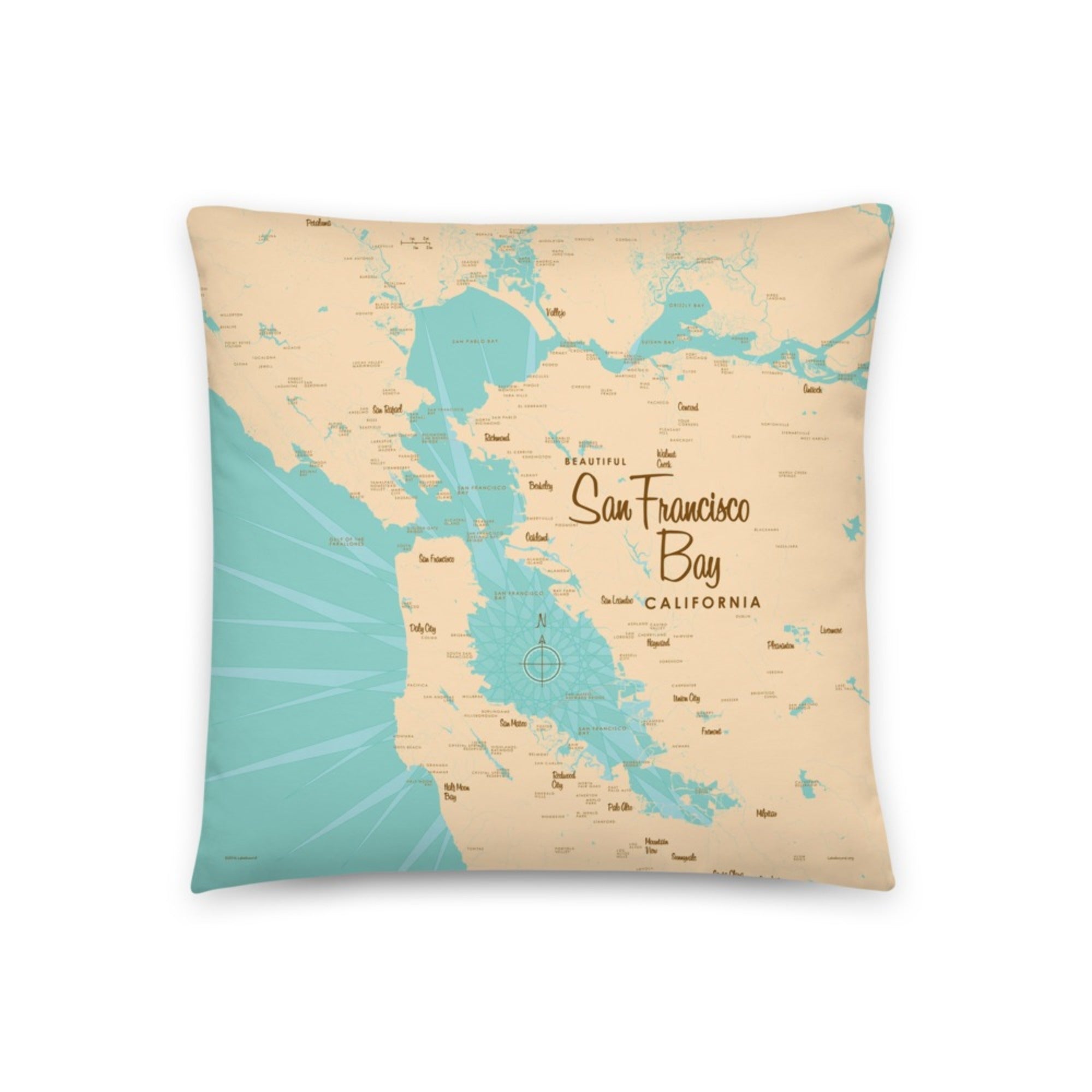 San Francisco Bay California Pillow