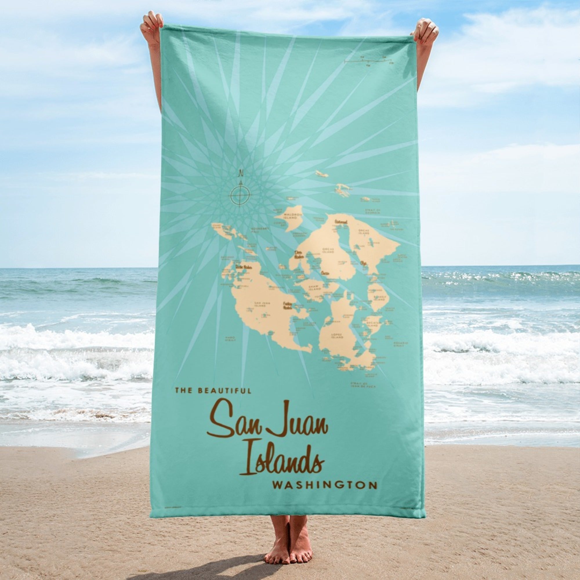San Juan Islands Washington Beach Towel