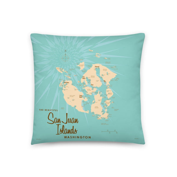 San Juan Islands Washington Pillow