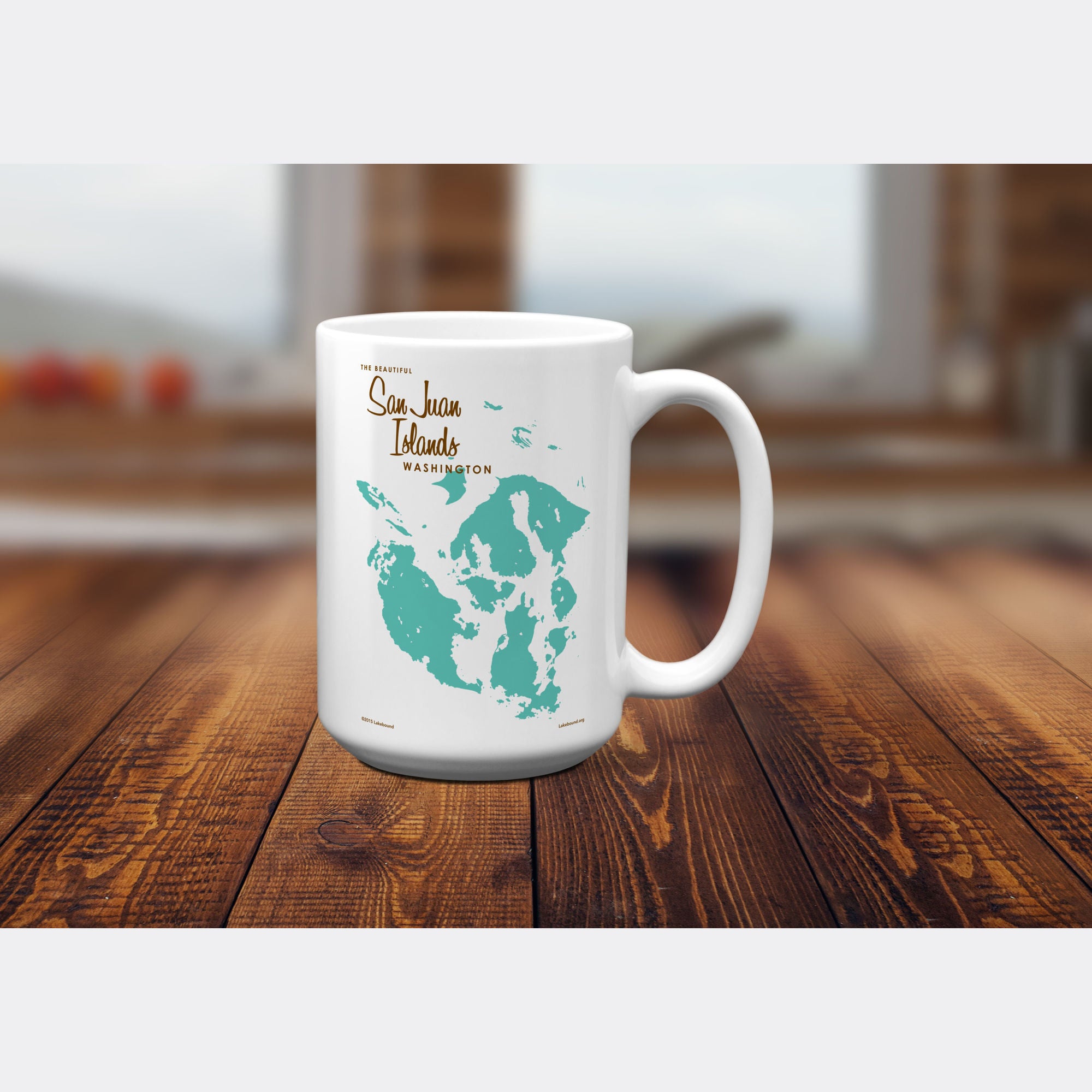 San Juan Islands Washington, 15oz Mug