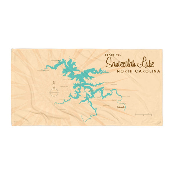 Santeetlah Lake North Carolina Beach Towel