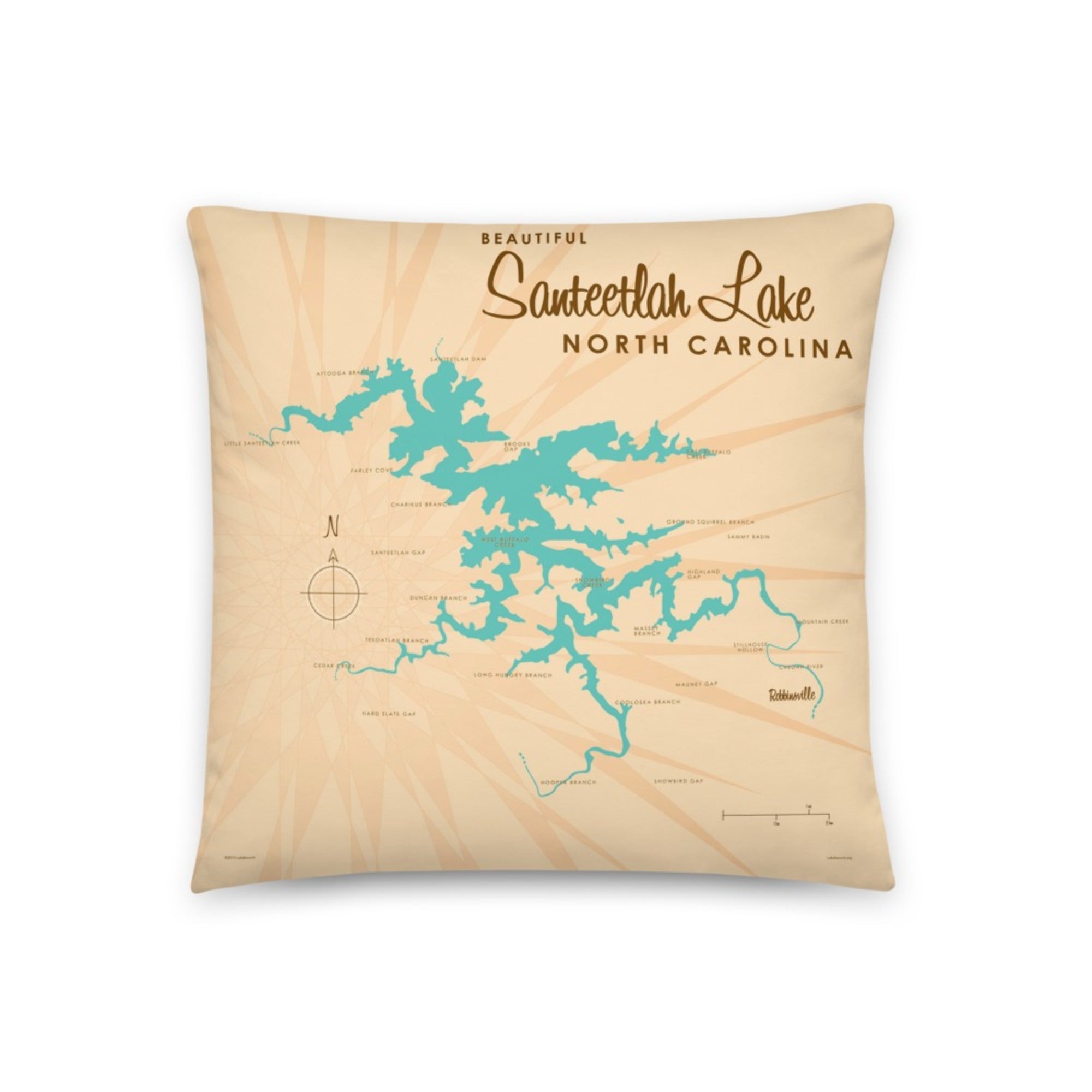 Santeetlah Lake North Carolina Pillow