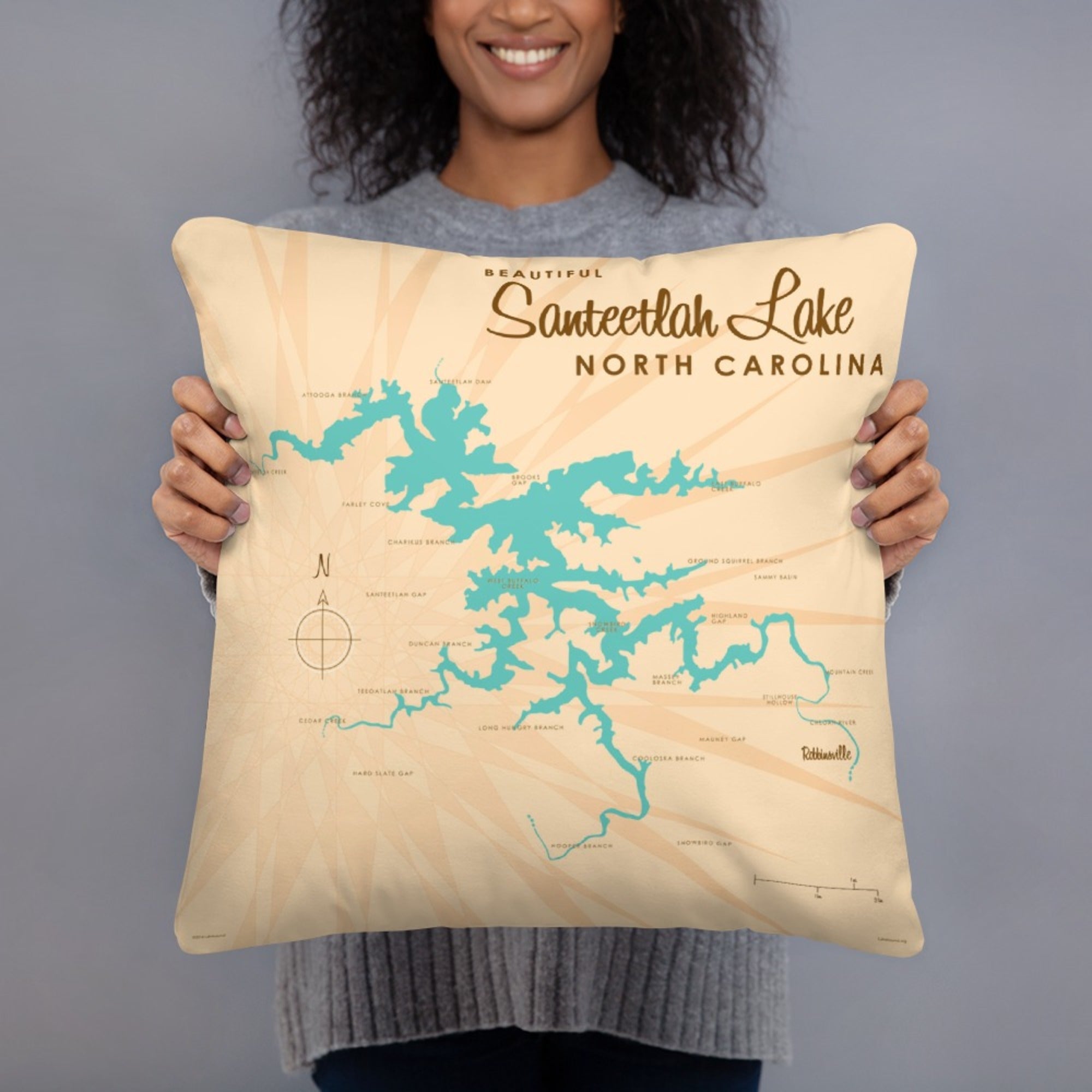 Santeetlah Lake North Carolina Pillow