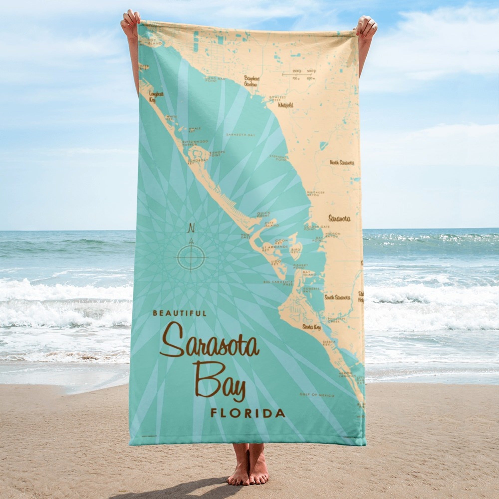 Sarasota Bay Florida Beach Towel